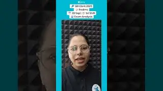 SBI Clerk Exam Analysis 2025 | SBI Clerk Prelims 1st Shift Exam Review | SBI Shift 1 Paper Analysis