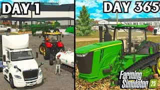 I Spent 1 YEAR Start A Co-op Form Nothing? | Farming Simulator 25