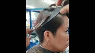 short cut for women Toto barber version 🤟🫰