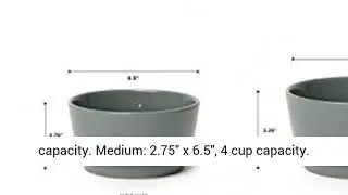 Waggo Heavy Ceramic Gloss Dog Bowl Durable Dog Food