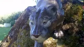 Cougar Sculpture - Port of Cascade Locks