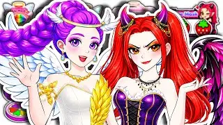 🎀Paper DIY🎀KPOP DEMON HUNTERS RUMI Angel vs MIRA Villain Skincare +Makeup+Fashion Blind Bag Unboxing