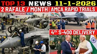 Indian Defence Updates : 2 Rafale Per Month,4th S-400 Delivery,AMCA Rapid Trials,New Drone Hunter