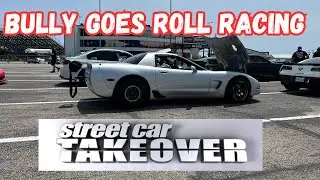 Street Car Takeover Roll Racing in my 1400hp TH400 Turbo Corvette!