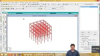 Class 2   Node Beam And Plate in STAAD Pro | CAD CAM EXPERTS | Complete Course