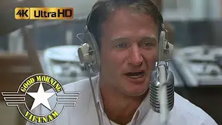 Good Morning Vietnam  Adrian First Time On The Air In Vietnam 4K HDR