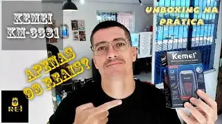 KEMEI KM-3381 - UNBOXING/NA PRÁTICA  |  APRENDA A COMO USAR SHAVER!       #KEMEI3381      #SHAVER
