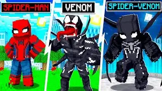 Evolving SPIDER MAN into GOD VENOM in MINECRAFT!