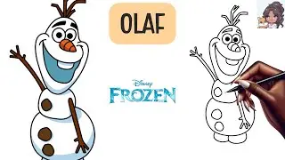How to Draw Cute Olaf | How to Draw Frozen Characters | Cute Easy Step by Step Drawing Tutorial