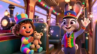Train Fun With 123 🚂🎵 Fun Counting Song for Kids | Learn Numbers, Colors, ABCs
