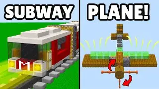 7 SECRET Working Redstone Vehicles You Can Make in Minecraft! 