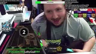 Through The Fire and Flames FC Guitar Expert Leftygod999 Dedication to CarnyJared Speed 10% WR