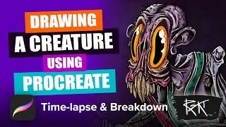 Procreate iPad Pro - Time-lapse & breakdown (Hold Your Tongue)
