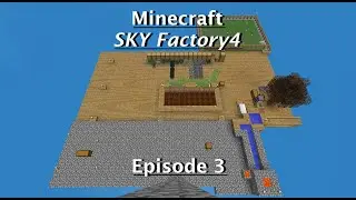 Minecraft Sky Block: Day 3, Oak, jungle, spruce, coal saplings and more!