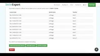 Using Reserved Lesson Times