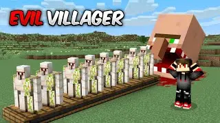 Why this EVIL VILLAGER HEAD EATING ALL GOLEMS in Minecraft?