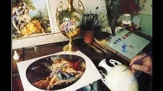 China Painting on Vase, Part 1