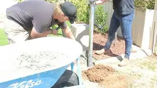Installing a Small Post and Rail Colorbond Fence