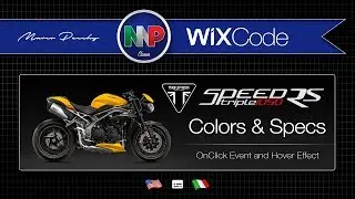 Wix Code | Colors with On Click Event and Specifications with On Mouse In & Out