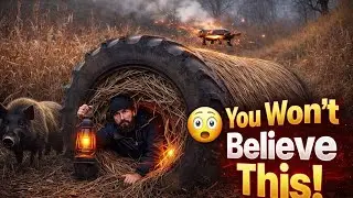 Building a Survival Shelter from Wheels and Reeds: Bushcraft Skills