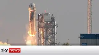 Amazon's Jeff Bezos goes to the edge of space