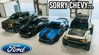 Мой гараж, полностью состоящий из автомобилей Ford (я предпочитаю Chevrolet).