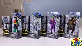 Batman Spin Master 2024 Серебряный Джокер + Джокер + Робин + Коричневый плащ Бэтмен 4-дюймовые фигурки Target DC