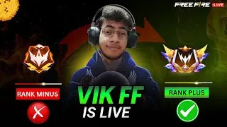 VIK FF LIVE w FACECAM💀| RANK PUSH📈| DISCIPLINED🗿STREAMER #live #vikff #gaming