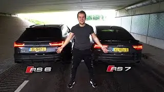 AUDI RS6 vs AUDI RS7 REV BATTLE!