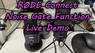 R&Oslash;DE Connect Noise Gate Function Explained Live With The RODE NT-USB Mini Desktop Microphone