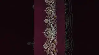 Zardosi Work | Border Design | Dupata Border | Bridal Dupata Design | Zardosi Border