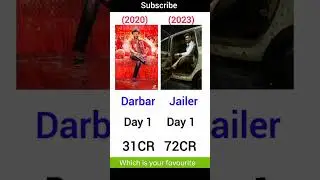 Jailer VS Darbar movie Box office collections comparisons #jailer #shorts #darbar