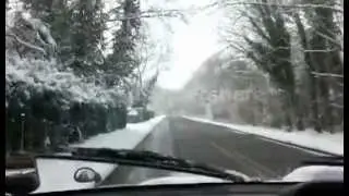 remenham hill wargrave henley snowing 4x4