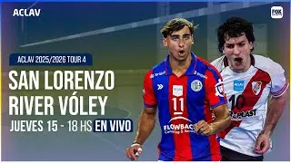 EN VIVO 🔴 || SAN LORENZO vs RIVER PLATE - VÓLEY ACLAV 2025/2026 TOUR 4