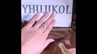 Enchanted princess Crown ring Moissanite Bride Ring Gold PearCut Engagement Tiara Ring #weddingring