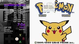 Pokemon Yellow Any% Glitchless - 1:53:02 [Current World Record]
