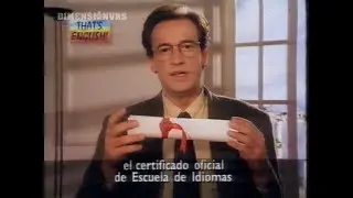 Bloque de publicidad y promos TVE1 (1993) Francis Lorenzo te ense&ntilde;a ingl&eacute;s