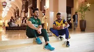 Pre-Final Trophy Shoot with the Captains: A 'Musical' Touch to the Friendly Rivalry 🇵🇰🇱🇰🎶