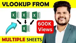 Vlookup in multiple sheets in excel || In Hindi - Very Easy | Deepak EduWorld