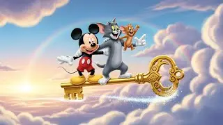 🐭☁️ Mickey Mouse, Tom & Jerry&rsquo;s Magical Sky Adventure | Kids Story & Poem | DreamDoodle Kids