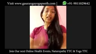 From Pune shares her experience after completing Natural Wellness online Health Education program.