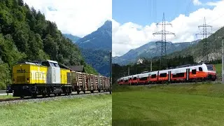 Treinen op de Montafonerbahn