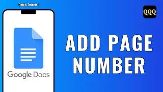 How To add page number in google docs
