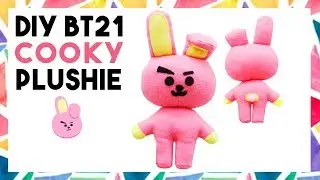DIY BT21 COOKY PLUSHIE! (FREE TEMPLATE) [CREATIVE WEDNESDAY]