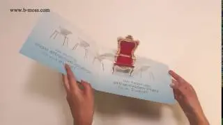217. 3D Stuhl in einer Klappkarte aus Papier