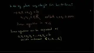 MAT 220 - Linear Algebra - Lecture 2 Part A - Linear Equations