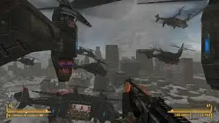 Fallout New Vegas The Frontier - NCR Exiles makes an Apocalypse Now Aerial Attack on the Legion