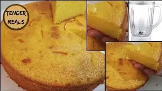 Winter Special Orange Cake in Juicer Blender    No Oven Orange Cake by Tender Meals 