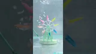 Aquarium  Decoration Showpiece Toy Carousel