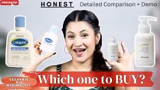 Cetaphil V/S Minimalist Gentle Skin Cleanser Comparison Video | Which One Better #cetaphilcleanser